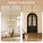 26” Mid Century Modern Chandelier, 5-LightPendant Light with  Amber Glass-116831561-116831560-111980037
