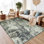 Alma Rectangle Vintage Look Shaggy Indoor / Outdoor Washable Area Rug