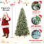  Arbre de Noël avec 500 lumières DEL blanc chaud - 2514 branches en PE + PVC enneigées-2123462441
