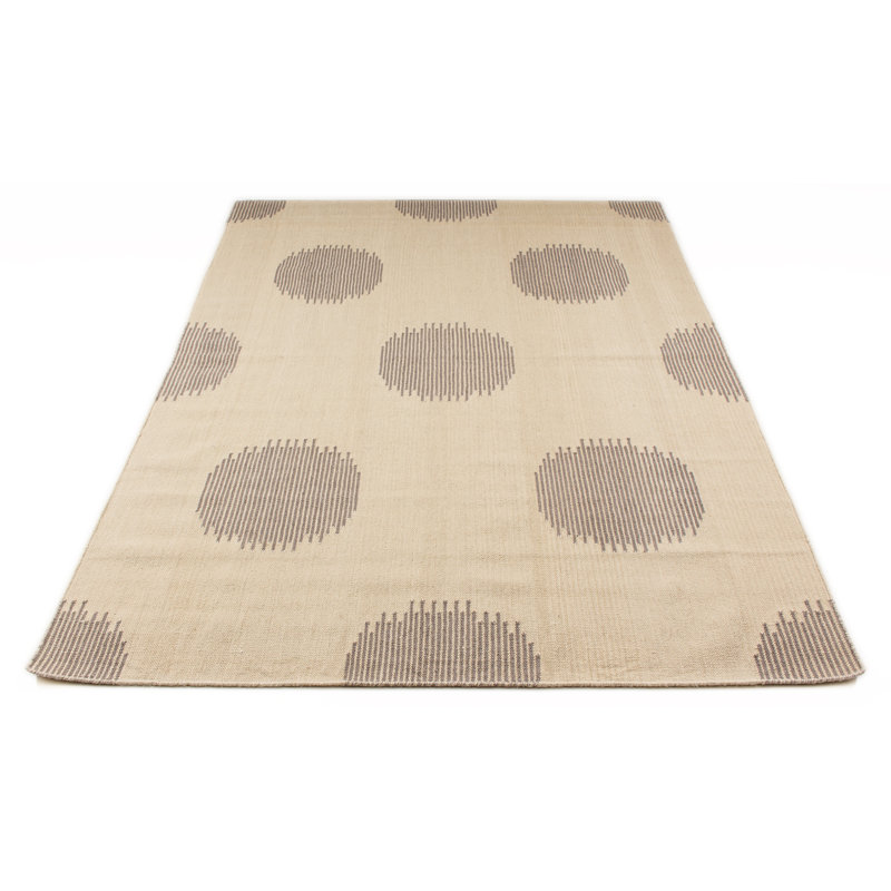 Acott Polka Dots Hand Woven Area Rug, Rectangle 200 x 290cm
