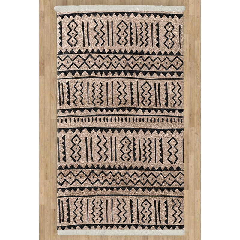 Tapis rectangulaire en polypropylène Kilim, Rectangle 2 pi 6 po x 4 pi 11 po