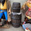 Petite statue de baril rustique
