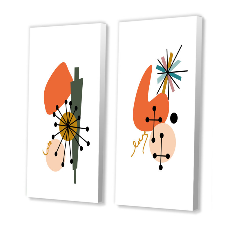 Scandinavian Abstract Geometric, H 20 po x l 24 po x P 1 po, Toile tendue
