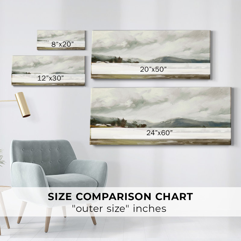 " Big Sky Valley ", 24" H x 60" W x 1.5" D