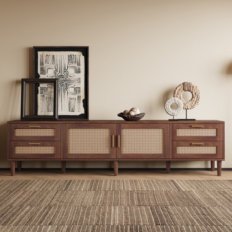 78" Modern TV Stand For Tvs Up To 85",  Media Console Entertainment Center With Storage Cabinets And Drawers For Living Room