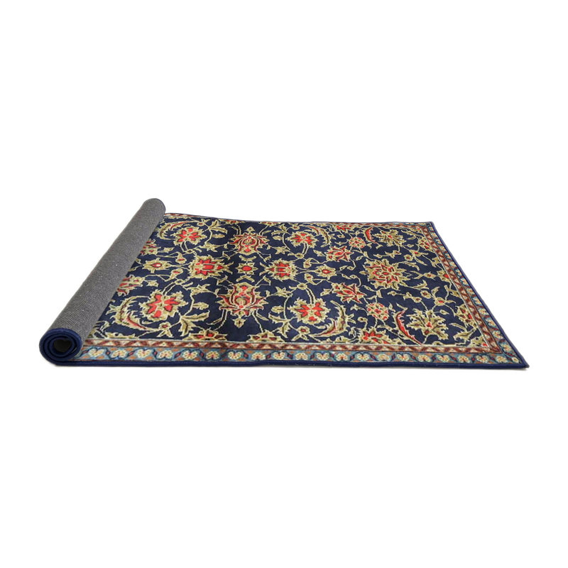 Tapis oriental bleu / rouge / vert, Rond 8 pi