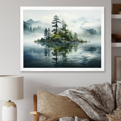 Double exposition Mountain Fog Paradise II sur toile