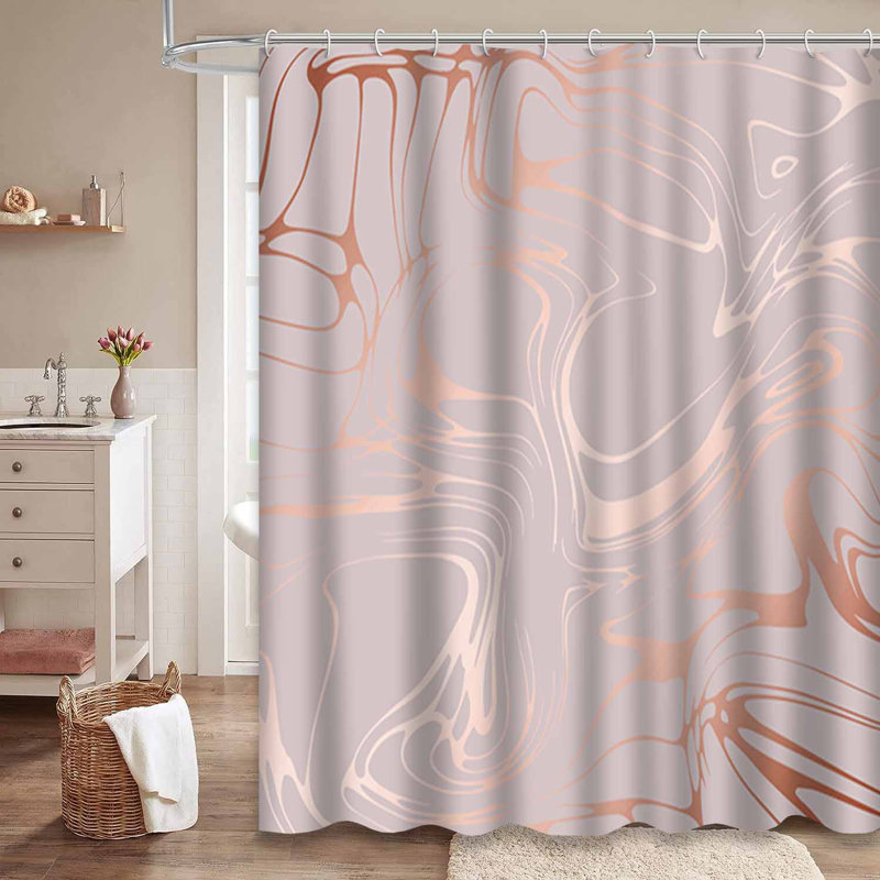 Rideau de douche Rose, L 72 po x l 72 po