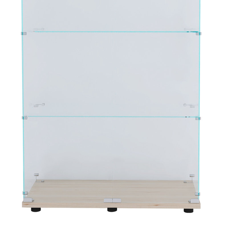 Dalchand 64.5'' H x 31.7'' W Wood Tower Display Cae, Natural