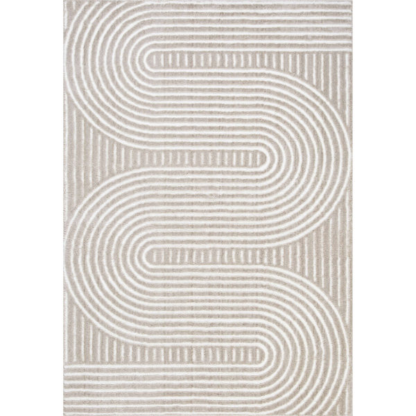 Okej Ripple Rug Ebern Designs Ripple Power Loomed Indoor Rug & Reviews | Wayfair
