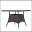 Table de salle à manger CORSICA SQ avec structure résistante aux intempéries et durable, parfaite pour les réceptions en plein air et la détente.