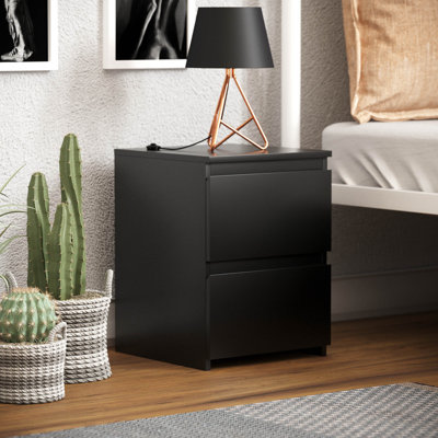 Cunha 2 Drawer Bedside Table