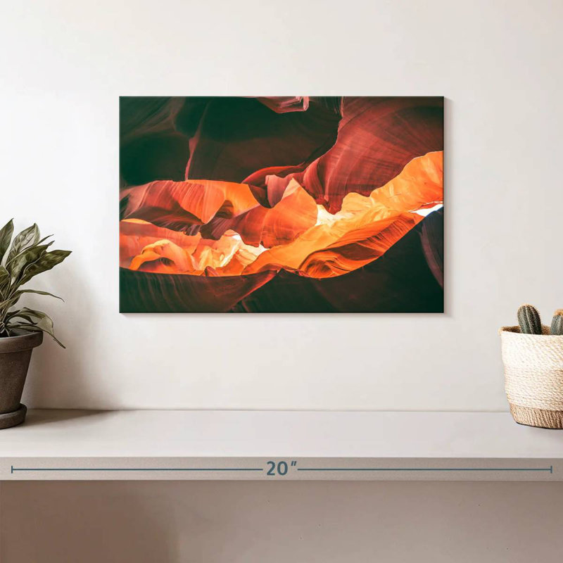 Avery, paysage abstrait, canyon, H 8 po x l 12 po