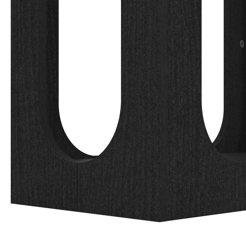 Chingford Transitional Coordinated 3 Piece Living Room Table Set, Black Oak