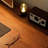 Nut-brown + Black Rectangular Hight adjustable Solid Wood + Steel with 2 drawers desk-107971799