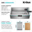 Évier de cuisine KRAUS Kore ™ Workstation Farmhouse-115270562-115270566