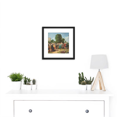 Hals the Fete Champetre the Country Feast Painting 1 Piece Single Picture Frame Painting