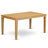 5 Piece Modern Dining Table Set Includes a Rectangle Wooden Table and 4 Limelight Linen Fabric Upholstered Parson Chairs, 36x60 Inch, Oak-1333760368-1250364094-1250364083