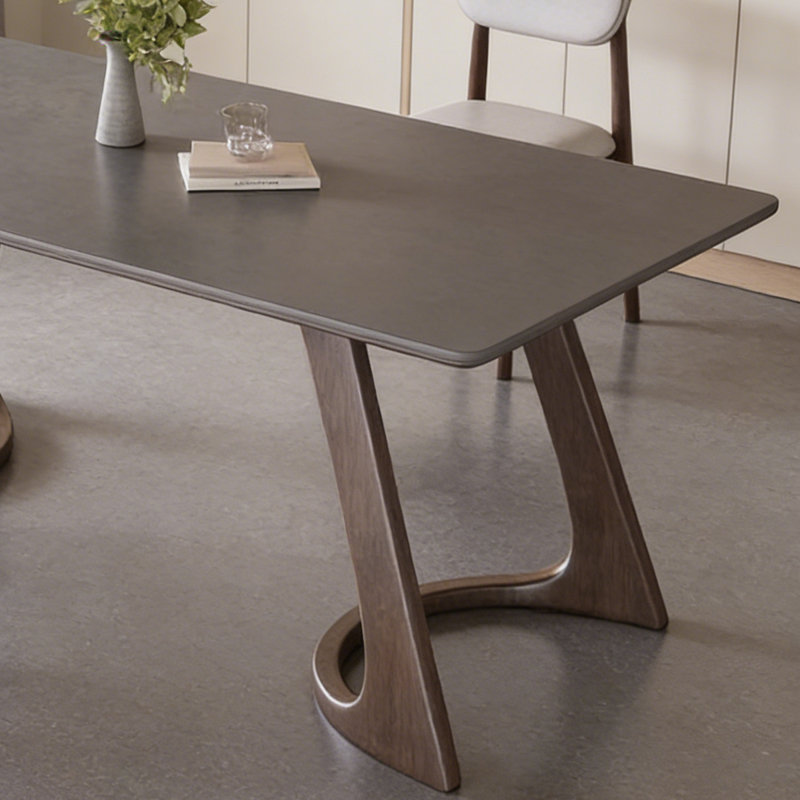 Minimalist rectangular dining table, 29.53"H x 62.99"L x 31.5"W