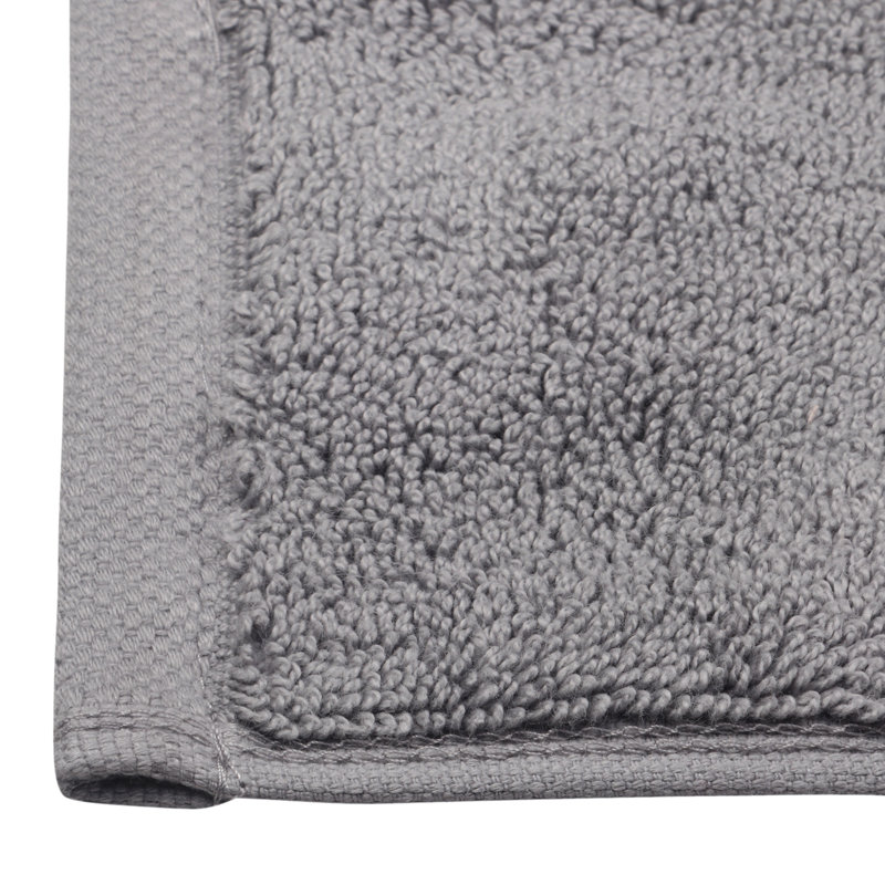 Corringham Cotton Feather Touch Quick Dry 700 GSM Bath Mat, 20"X33", Gray