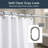 Solid Plastic Shower Curtain Hooks Rings-15866133