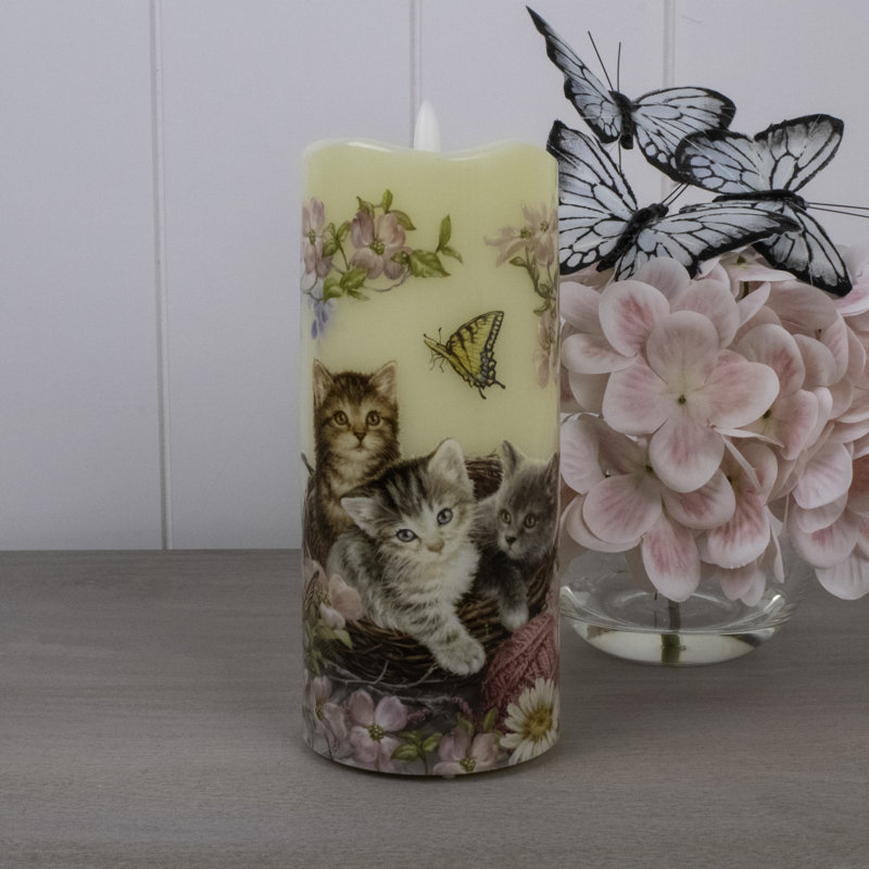 Sweet Kittens Fiber Optic Candle