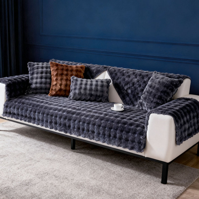 Sofa Slipcover, Dark Grey