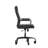 High Back Executive Swivel Office Chair with Frame, Arms, and Transparent Roller Wheels-90122492-90122493