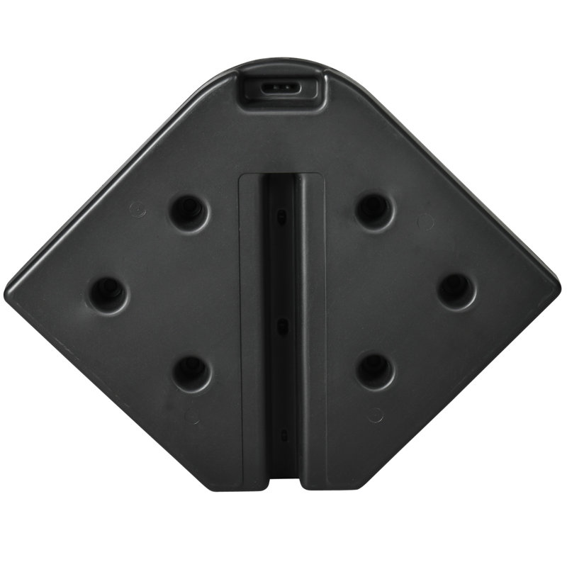 Poids de base en porte-à-faux 175 lb - 4 pièces. Noir Le parasol s'équilibre en toute circonstance avec de l'eau / du sable. Patio portatif et empilable