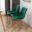 Chaise rembourrée en velours Jesamine-1697519385