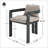 Patio Outdoor Aluminum Dining Chair Set Of 2 With Comfortable Cushions For Elegant Outdoor Seating-1218547751