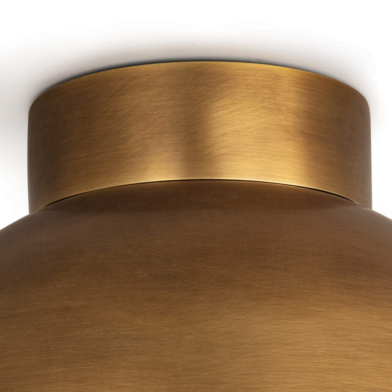 Montreux 1 - Light Flush Mount, Natural Brass