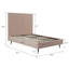 Lit plateforme en bois d'eucalyptus Crosby-213571371-213571380