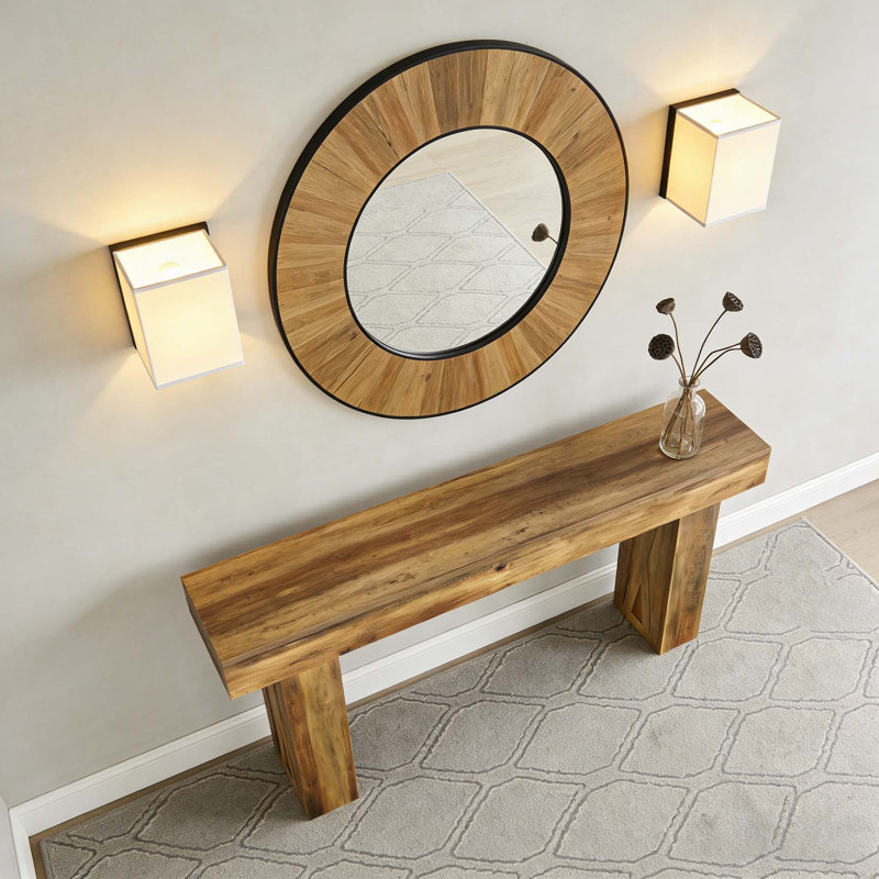 Console 63 po, canapé de style campagnard