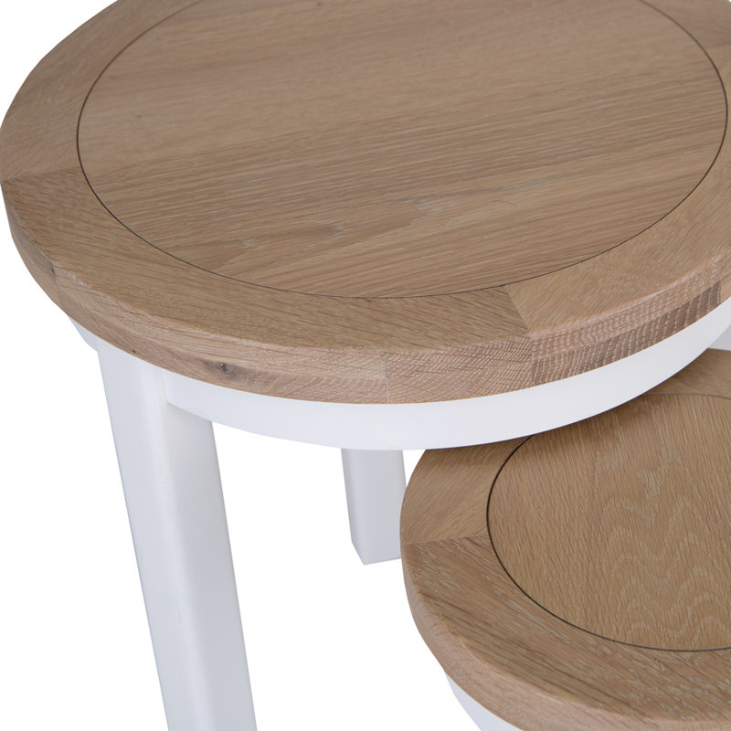 Lyddington Round Nest of 2 Tables
