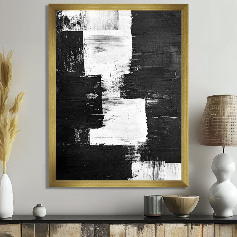 Onder - Abstract Canvas Prints, 44" H x 34" W, Reproduction encadrée d'une seule photo, Gold