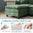 Arale 98'' Chenille Upholstered U Shaped Modular Sectionals-129177392
