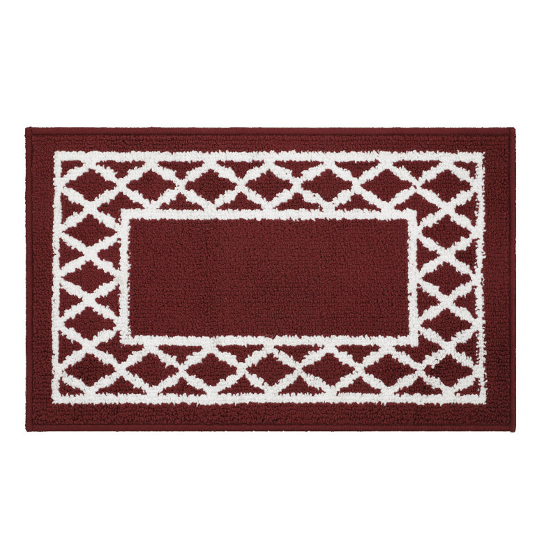 Tapis de couloir antidérapant de luxe à revêtement en caoutchouc antidérapant Home Decor, Rectangle 1 pi 8 po x 2 pi 8 po