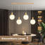 4-Light Glass Kitchen Island Pendant