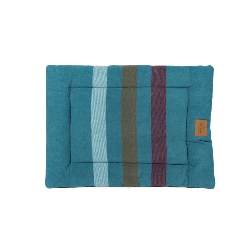Coussin confortable Pendleton, Cabine rayée schiste, Small (30"w x 23"d x 2"h)