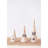 Hand-Painted Eucalyptus Wood Tree With Pinecone