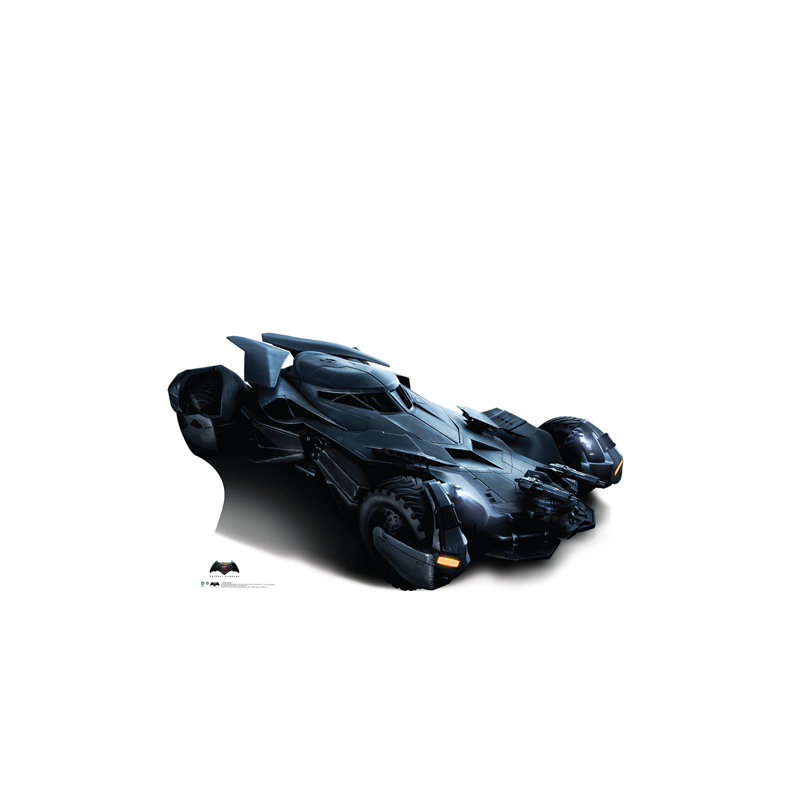 Batman V Superman Black Cardboard Batmobile Standup
