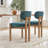 Wooden Dining Chairs Set Of 2, Modern Fabric Upholstered Chairs For Kitchen And Dining Room, Farmhouse Style For Comfortable Dining-120214088
