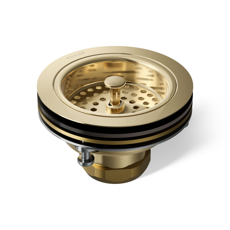 Duostrainer Sink Strainer, Less Tailpiece, Vibrant French Gold