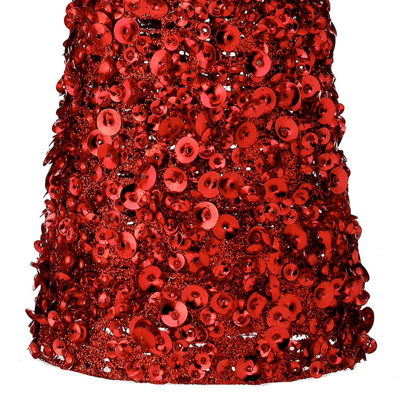 Ensemble de 2 paillettes 12/18 "Glamour, Rouge