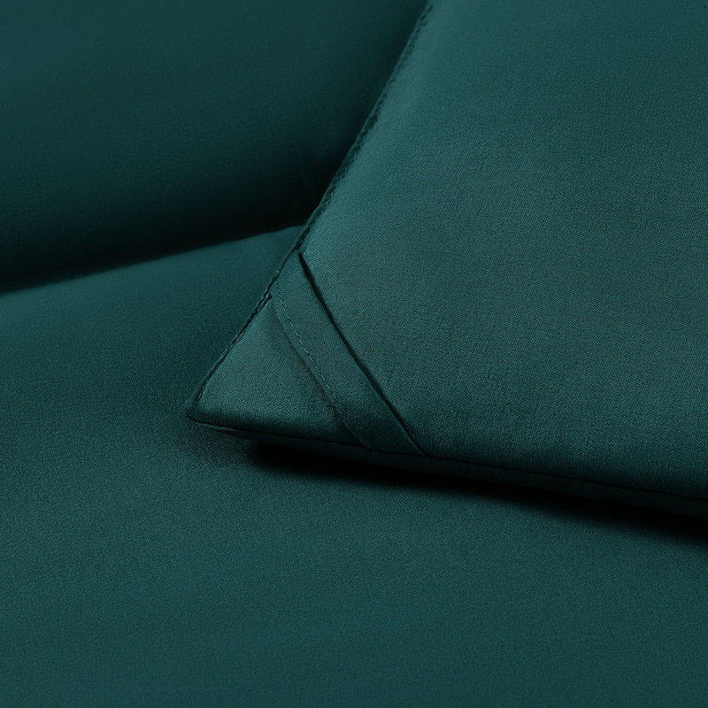 Breathable Box-stitch All Season Down Alternative Comforter, Full Comforter, Green