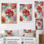 Harmonie des œillets rouges sur toile-1246902695-1246902693