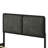 Burton Black Upholstered Queen Bed