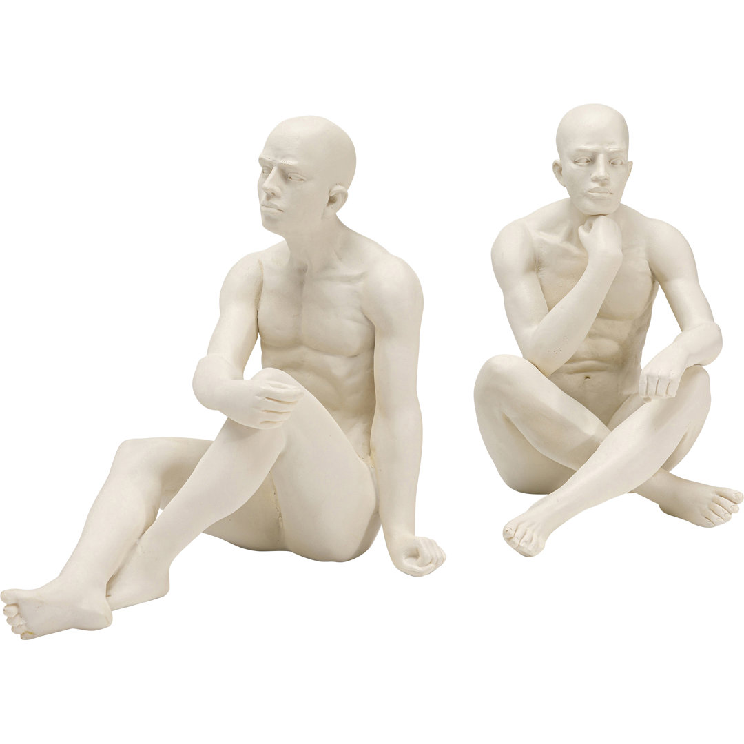 Buchstütze Meditating Man (2/Set)