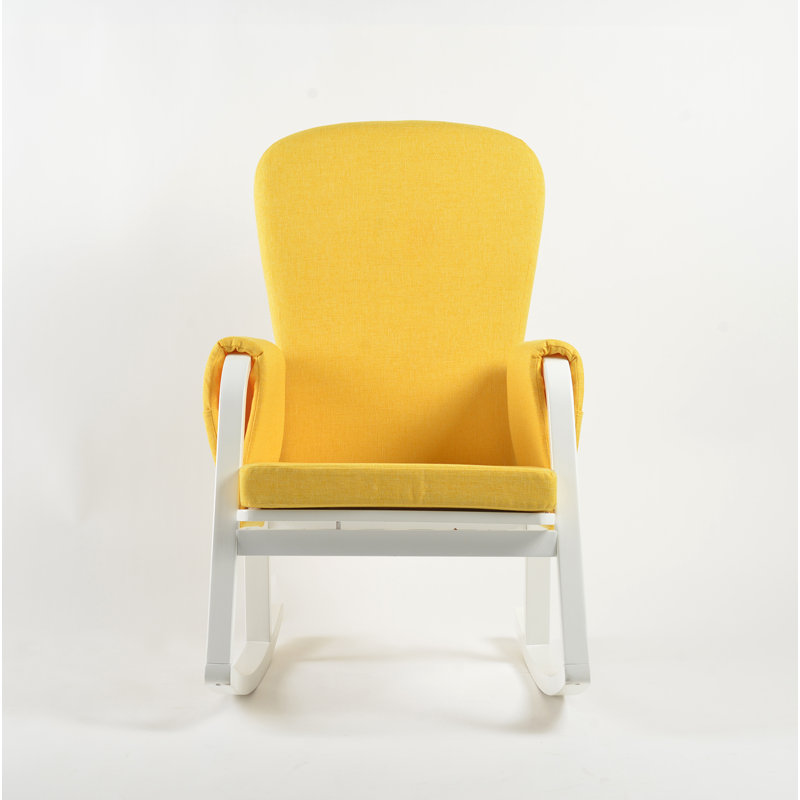 Chaise berçante Aadrian, Jaune